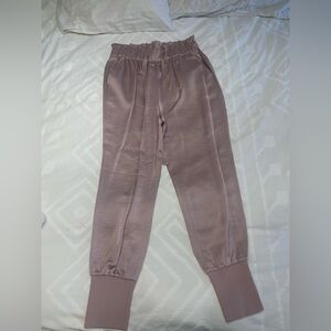 Ted Baker London, Blush Pink Satin Joggers